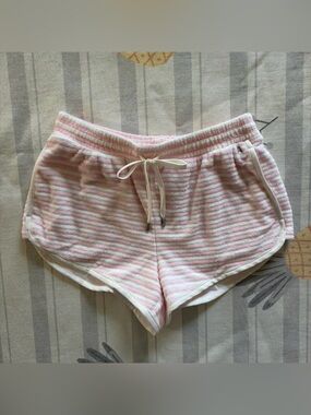 Victoria’s Secret Pink Stripe Terry Shorts